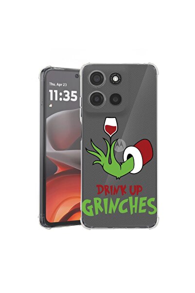 bestcase Αντικραδασμική Θήκη για Motorola Moto G56 με Σχέδιο Grinches - Drink...