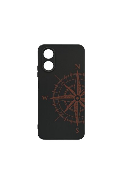 bestcase Премиум калъф от течен силикон, съвместим с OPPO A38 4G, Компас, Тън...