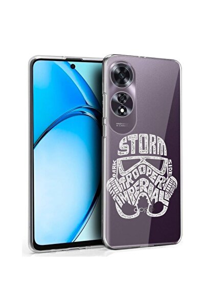 bestcase Husă pentru OPPO A60 4G, Silicon transparent 2MM, Calligraphy Storm ...
