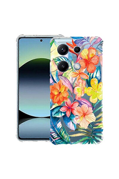 bestcase Husă Antișoc Compatibilă cu OPPO A6 Pro, cu Design Flori Topice, Col...