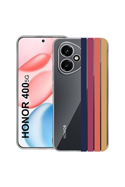 bestcase Διαφανής Θήκη Σιλικόνης για Honor 400, Ρετρό Γραμμές, 2036423 T 1478