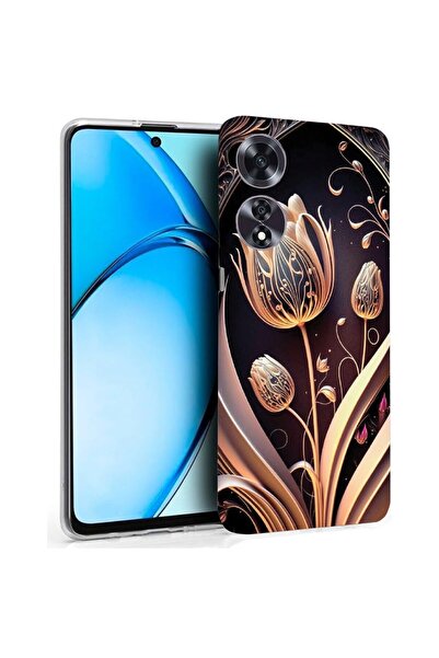 bestcase ¬Æ Husa pentru OPPO A60 4G, Clear Silicon 2MM, Golden Tulip, Antisoc...