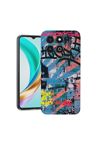 bestcase Husa pentru Honor X6b, BestCase¬Æ Clear Silicon 2MM, Graffiti Wall, ...