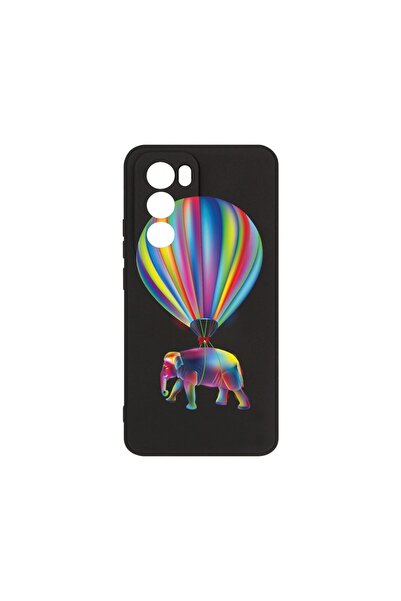 bestcase ¬Æ Husa Premium Silicon, Compatibila Cu OPPO Reno12, Rainbow Elefant...