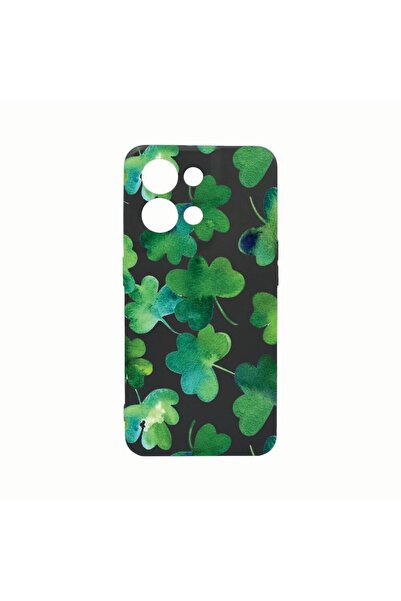 bestcase Husa Silicon, Compatibila Cu Oppo Reno8 Pro, Green leaf, Rezistenta ...