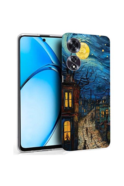 bestcase Θήκη για OPPO A60 4G, Διαφανής Σιλικόνη 2MM, Van Gogh City Life, Αντ...