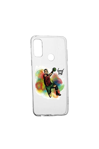 bestcase Husa Silicon Compatibila cu Motorola Moto E40, Handball Player, rezi...