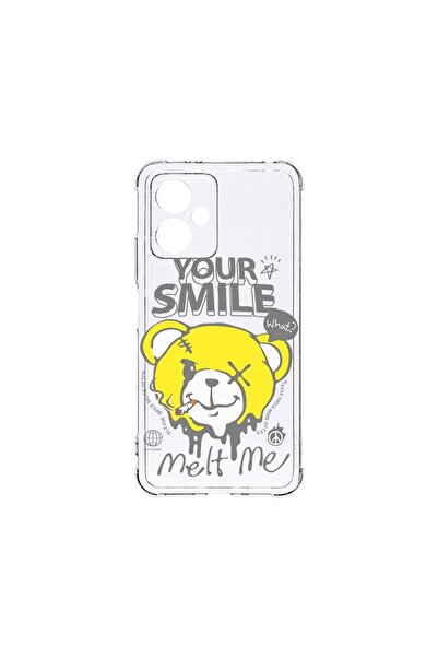 bestcase Husă Antișoc 1.5MM, compatibilă cu Motorola Moto G14, Ursuleț de plu...
