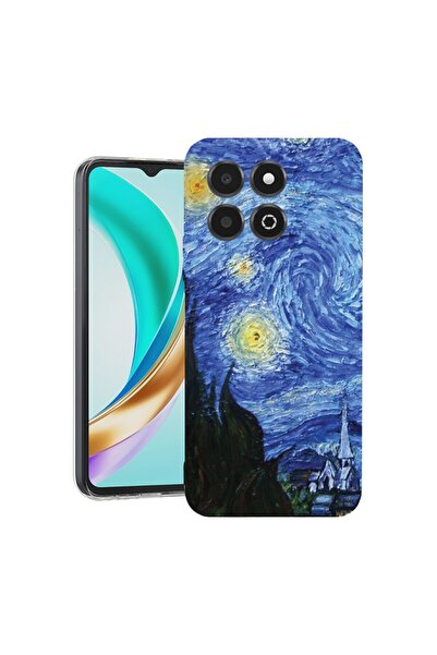 bestcase ¬Æ Husa Clear Slim Silicon Compatibila cu Honor X6c, Van Gogh - Star...