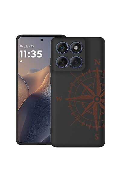 bestcase Ултра тънък силиконов калъф за Motorola Edge 60 Pro с дизайн на комп...