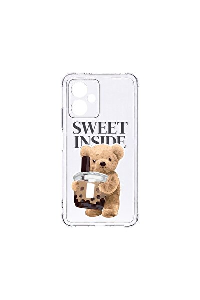 bestcase Husă Antișoc 1.5MM, compatibilă cu Motorola Moto G14, Teddy Bear Swe...