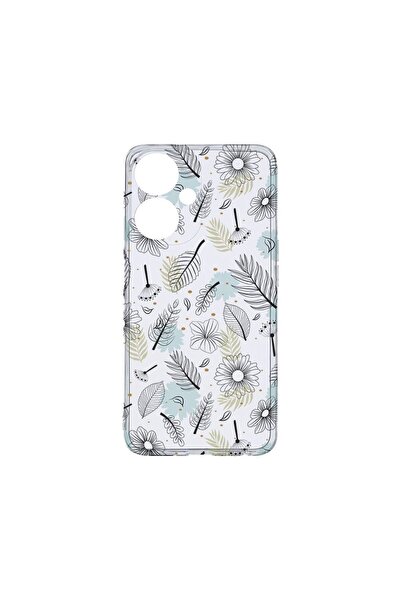 bestcase Διαφανής Θήκη Σιλικόνης 2MM, Συμβατή με OPPO A59 5G, Λουλούδια, Αντι...