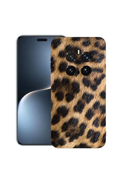 bestcase Калъф за Honor Magic7 Pro, Премиум тънък силиконов 1.2ММ, Леопардов ...