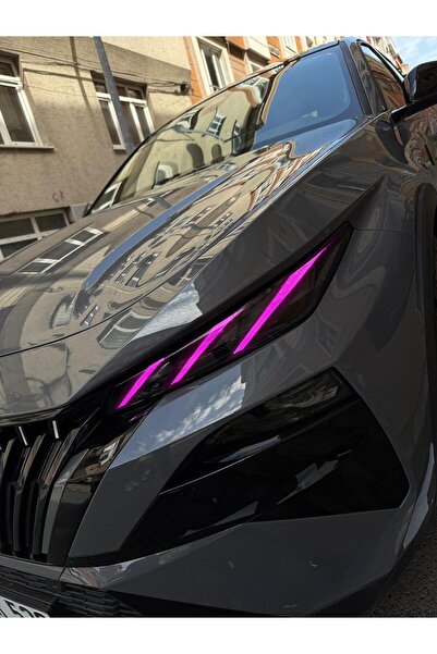 ARKT STİCKER Peugeot 408 2026 Gündüz Led Sticker Set Mor