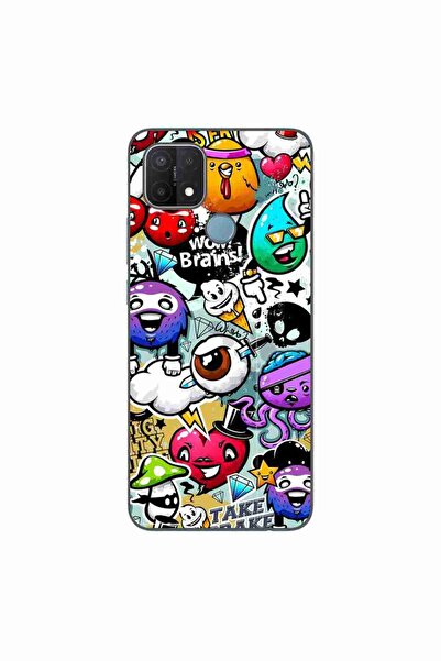 OEM Husa compatibila cu Oppo A15 si A15s Silicon Gel Tpu Model Pop Art Graffiti