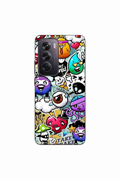 OEM Husa compatibila cu Oppo Reno12 Pro Silicon Gel Tpu Model Pop Art Graffiti