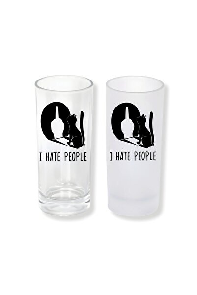 Ghostbastır Raki Glass with Cat Design, with Ice or No Ice Option – 1 Stylish...