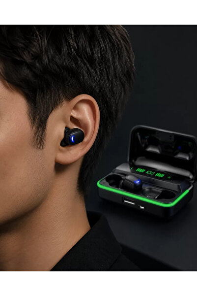 Genel Markalar Bluetooth 5.1 Oyuncu Kulaklığı LED Ekranlı Powerbank Kulaklık