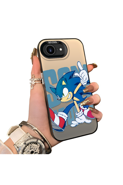 ucuc iPhone 16E Compatible Hard Acrylic Back Silicone Edge Lens Protection Case