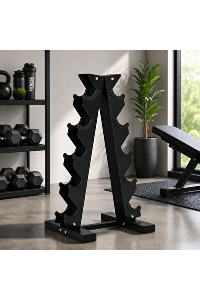 PROCART Suport vertical pentru gantere cu 5 niveluri, organizator fitness pen...