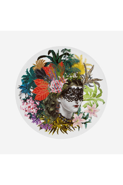 Vista Alegre Love You Want by Christian Lacroix Green Porcelain Plate 33 cm