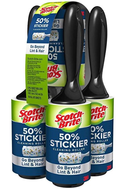 Scotch Brite Scotch-Brite 3M Sticky Lint Roller for Clothes, Furniture & Pet ...