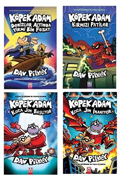 Altın Kitaplar Köpek Adam 11-12-13-14 (4 Kitaplık Set) Dav Pikley