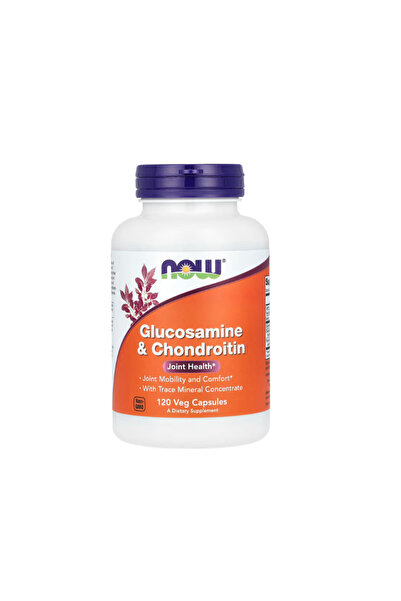 Now Foods Glucosamină și Condroitină cu Concentrat de Minerale într-un Urmă d...