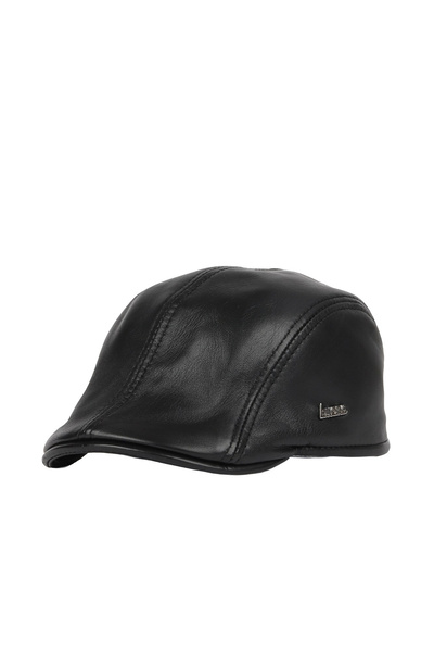 BUENO Black Leather-1 Men's Hat