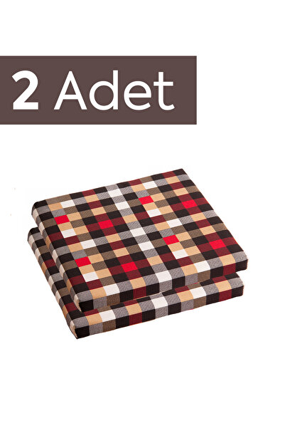 Homedius Sandalye Oturum Minderi Desenli 40x40x4 Bağcıklı Çıkarılabilir Kılıf...