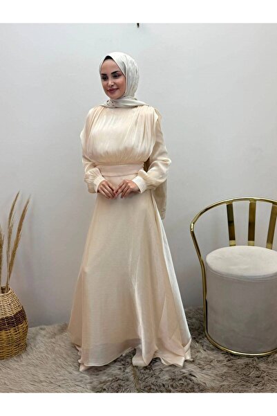JOOQSTORE Glittery Organized Chiffon Dress
