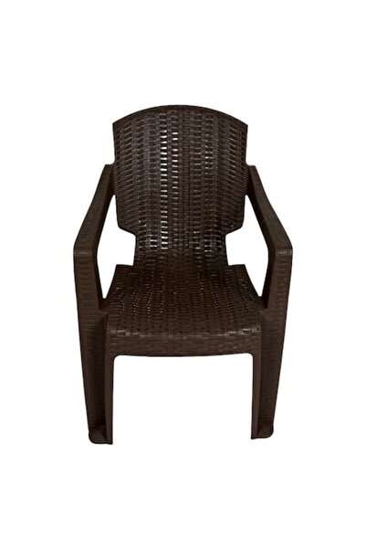 Studio Casa Scaun de grădină și terasă, din plastic, de culoare maro, greutat...