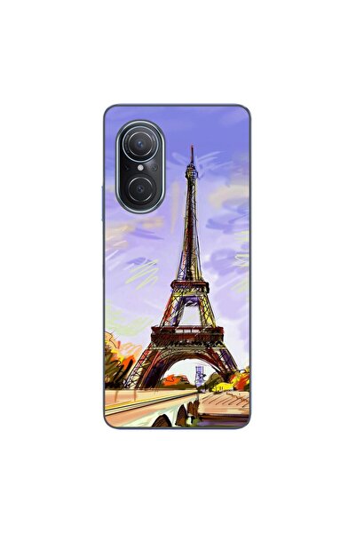 OEM Husa compatibila cu Huawei Nova 9 SE Silicon Gel Tpu Model Desen Turnul E...