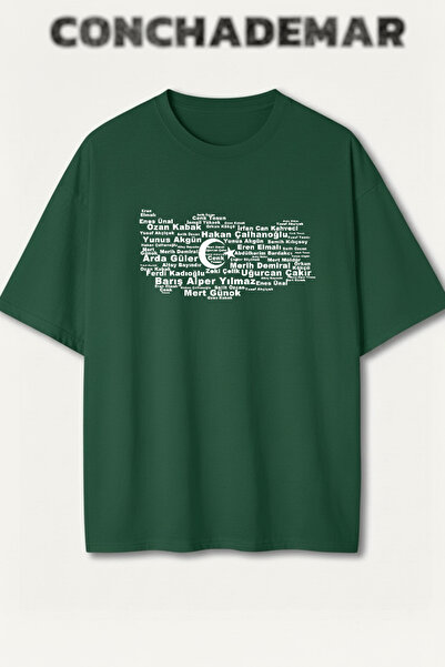 Vordevia Turkey National Teams Printed Premium Oversize Cotton T-Shirt