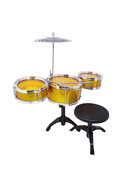 Salamandra Kids Set Tobe cu Scaunel, pentru copii, culoare Auriu, 5 Piese, SA...
