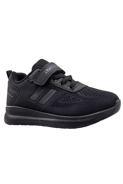 Celira Nwh Black Rubber Velcro Mesh Children's Sports Shoes 244