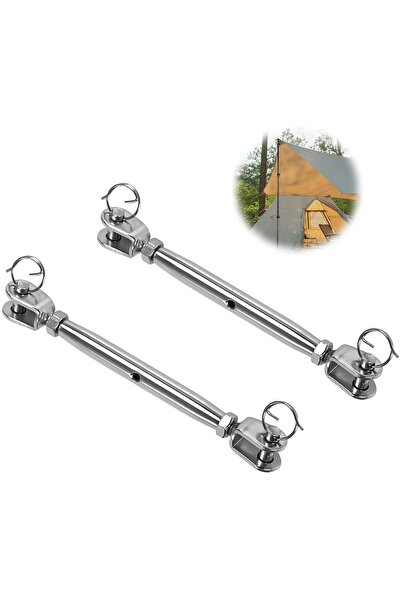 Other Pack of 2 Stainless Steel Turnbuckle Tensioners, M6 Rustproof Wire Tens...