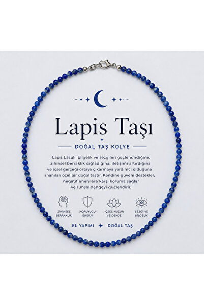 THE HEG JEWELRY Minimal Lapis Kolye