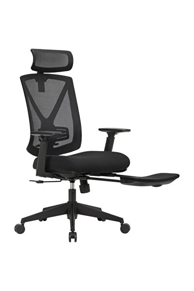 SONGMICS Scaun de birou ergonomic cu suport pentru picioare extensibil, spăta...