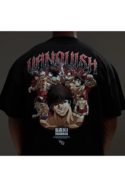 vanquish VQ x Baki: Tricou supradimensionat negru cu croială boxy Baki