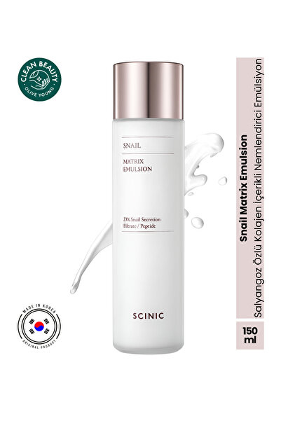 SCINIC Snail Matrix Emulsion Salyangoz Özlü Kolajen İçerikli Nemlendirici Emü...
