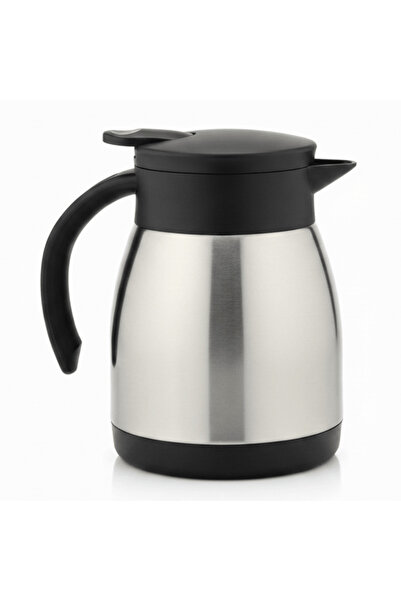 Borosil Silver & Black Stainless Steel Vacuum Tea Pot 500 ml