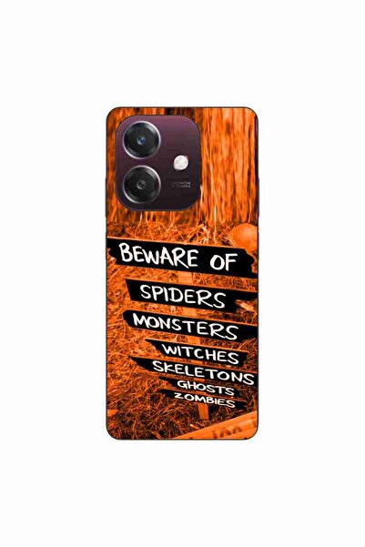 OEM Husa compatibila cu Oppo A60 5G Silicon Gel Tpu Model Halloween Beware Signs