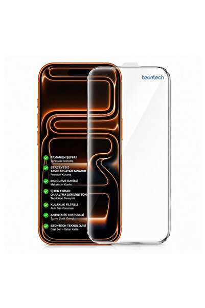 bzontech iPhone 17 Pro İle Uyumlu 300CC Yeni Nesil Çerçevesiz Tam Kaplayan Ek...