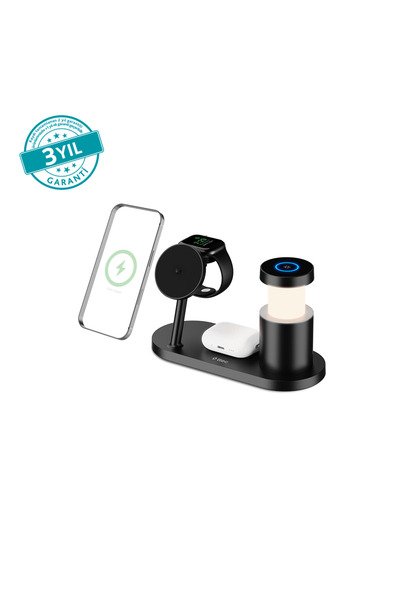 Ttec AirCharger Lumin Pro 2 Qi2.2/MagSafe Özellikli 25W iPhone/Android 4ü 1 A...