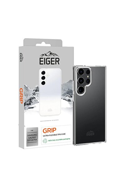 EIGER Husa Grip pentru Samsung Galaxy S24 Ultra Clear