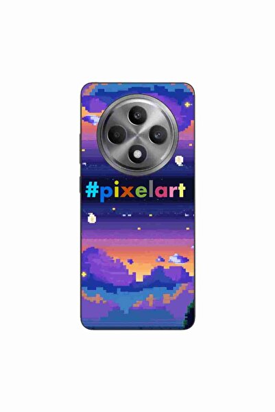 OEM Husa compatibila cu Oppo Reno12 FS Silicon Gel Tpu Model Pixel Art Peisaj