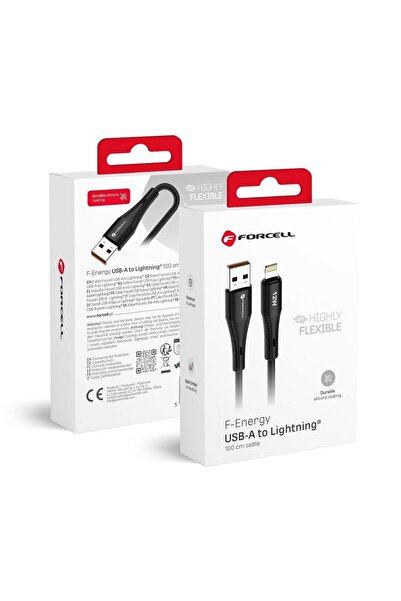Forcell Cablu USB USB-A - microUSB 1 m Negru