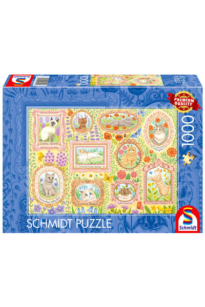 Schmidt Spiele Puzzle Pq 1000 Portrete Societății Felinelor G3