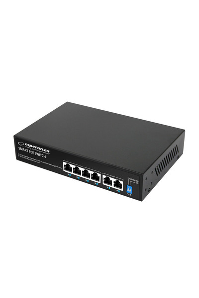 ESPERANZA SWITCH 6-PORTOWY POE 10/100/1000 65W GOLIATH